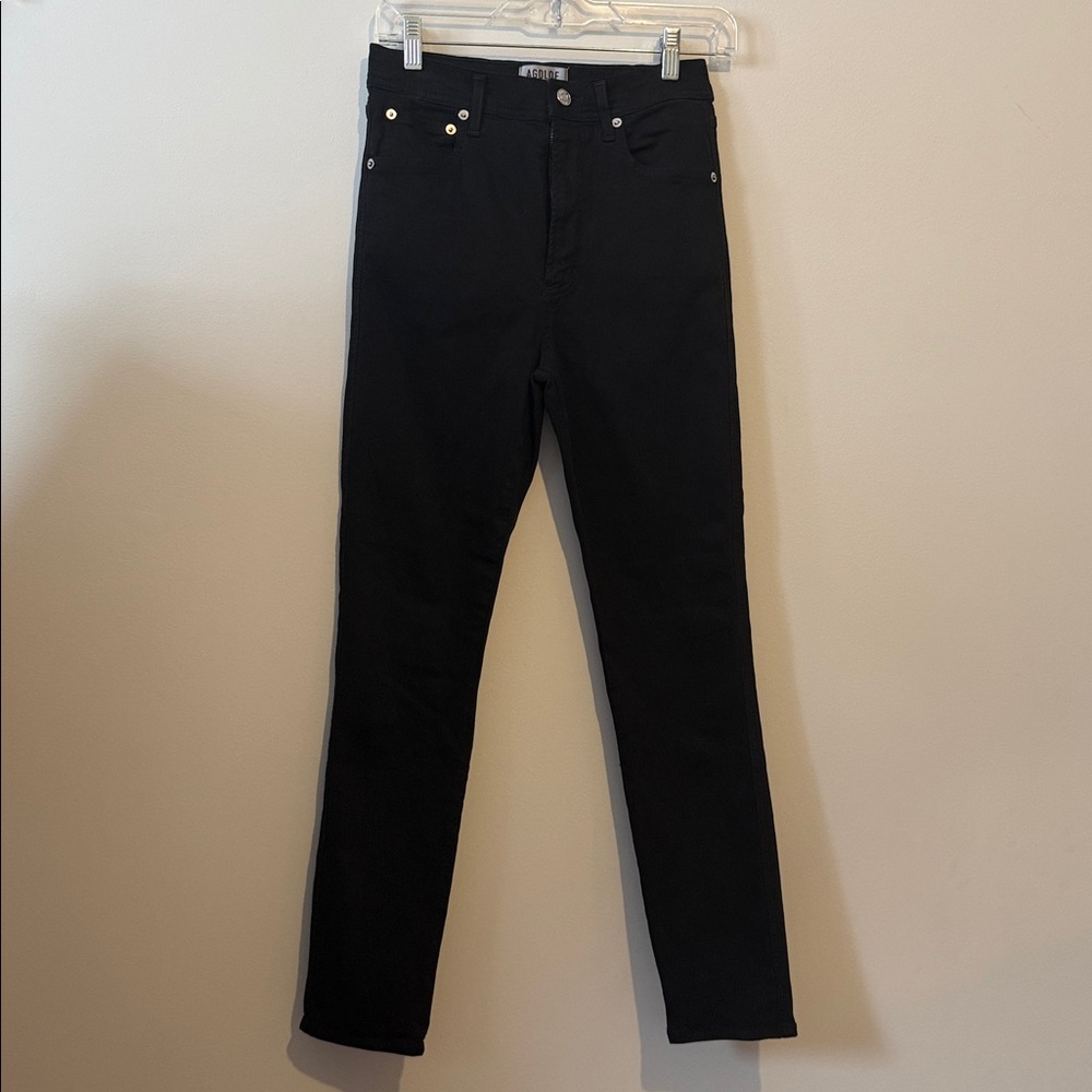 Agolde Black High-Waisted Skinny Jeans – Size 27 - Picture 2 of 7